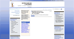 Desktop Screenshot of paroissenotredamedelalliance.paroisse.net