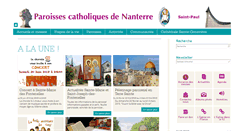 Desktop Screenshot of nanterre.paroisse.net