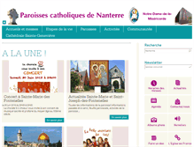 Tablet Screenshot of nanterre.paroisse.net