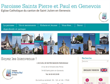 Tablet Screenshot of genevois.paroisse.net